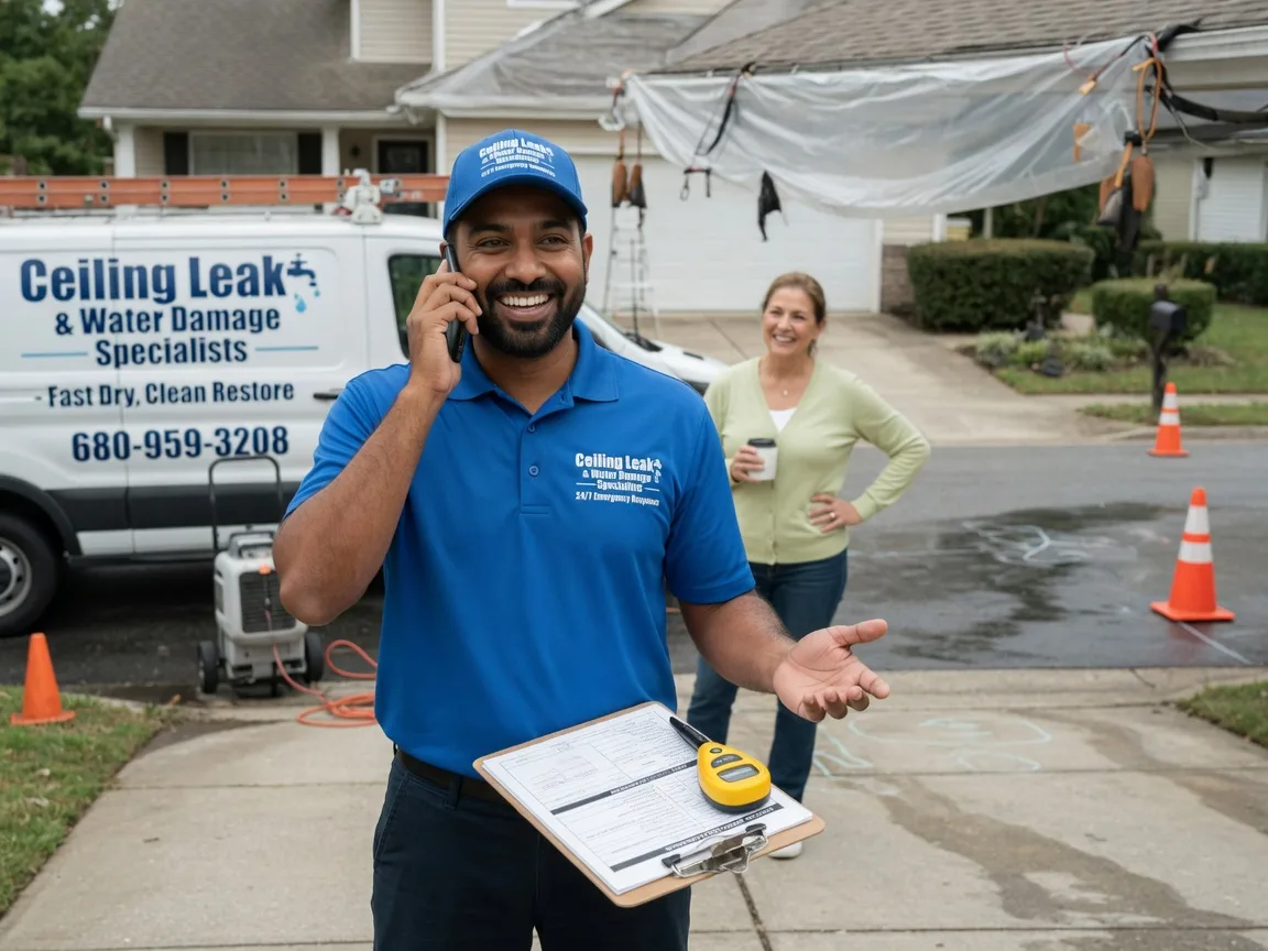 Ceiling Leak Cleanup Spiceland, IN FAQs